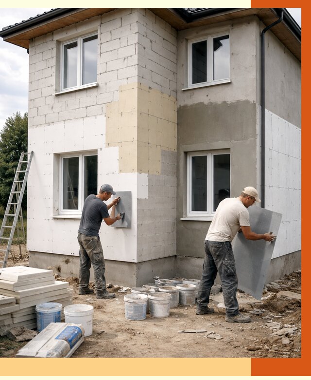 Утепление дома из газобетона в Бердске от 4373 руб./м² — заказать у ТепломастерБрд